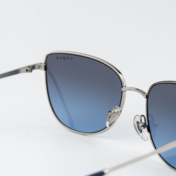 Vogue Women Sunglasses Silver Blue Grey Gradient Butterfly VO4233S 323/V154 NEW - Picture 6 of 9